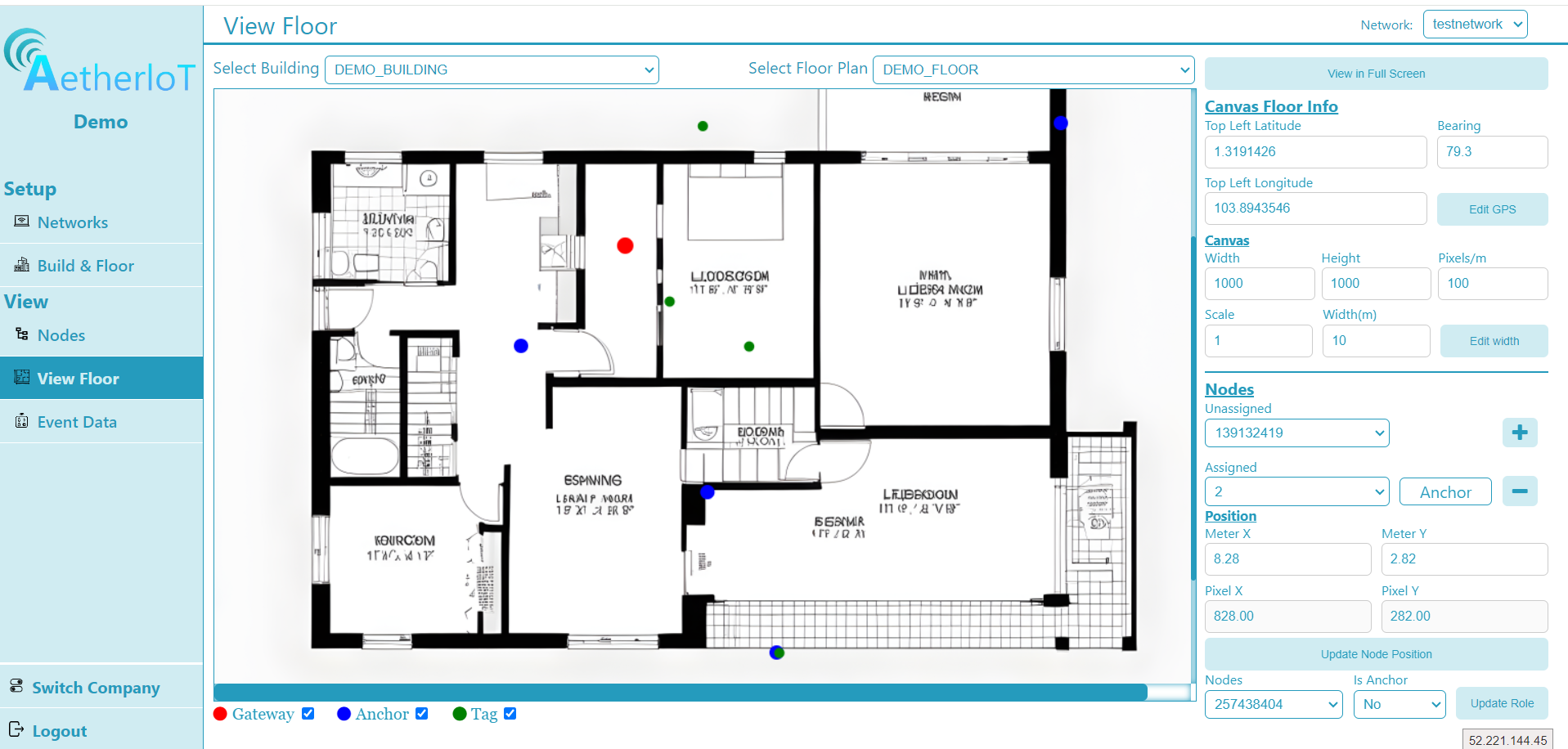 AetherMesh — Enterprise IoT asset management over a fully meshed network