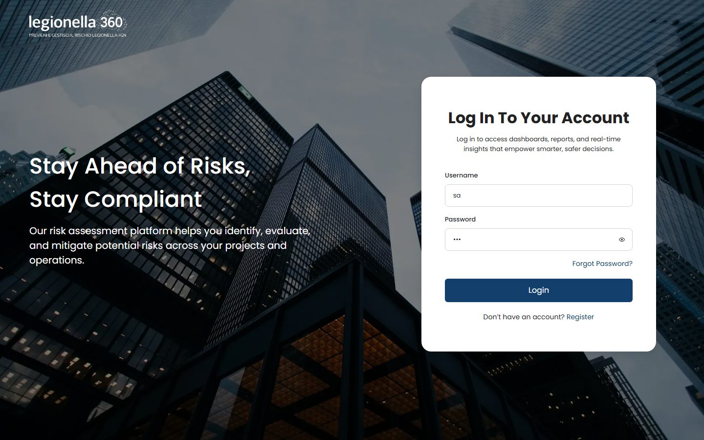 Legionella 360 — Multi-tenant SaaS platform for Legionella risk assessment & regulatory compliance (ISTISAN 22/33)